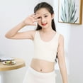 thumbnail image 1 of Lulshou Seamless Training Sports Bra - Kids Girls Underwear Cotton Bra Vest Children Underclothes Sport Undies Clothes Everyday Lightly Padded T-Shirt Bra, 1 of 7