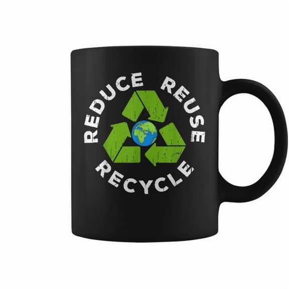 Reduce Reuse Recycle Earth Day 2024 Coffee Mugs