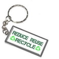 thumbnail image 1 of Reduce Reuse Recycle Keychain Key Chain Ring, 1 of 1