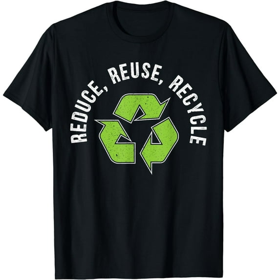 Reduce Reuse Recycle Waste Management Garbage Collector T-Shirt ...