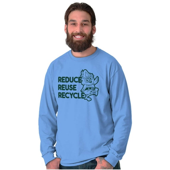 Reduce Reuse Recycle Woodsy Owl Long Sleeve TShirt Men Women Brisco Brands M