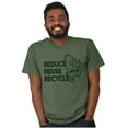 thumbnail image 1 of Reduce Reuse Recycle Woodsy Owl Men's Graphic T Shirt Tees Brisco Brands S, 1 of 6