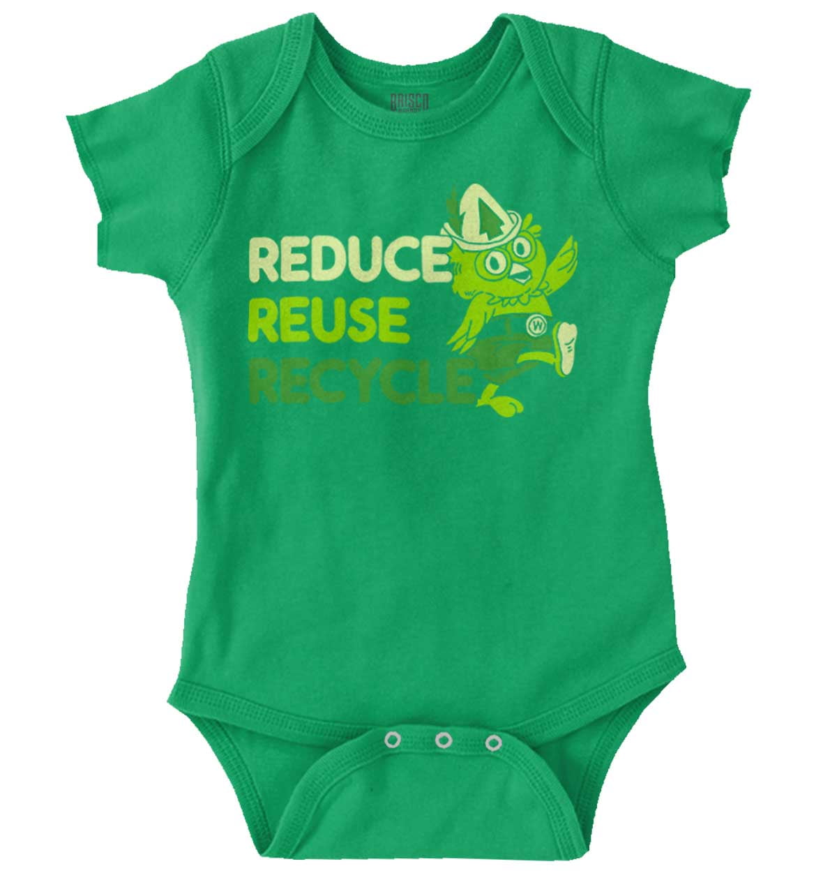 Reduce Reuse Recycle Woodsy Owl Romper Boys or Girls Infant Baby Brisco ...