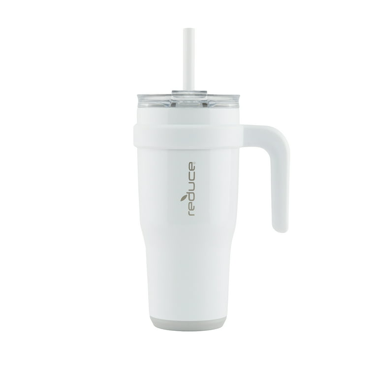 Reduce Cold-1 Tumbler White Stainless Steel 24 Oz Vacuum Insulated w/Straw  for sale online