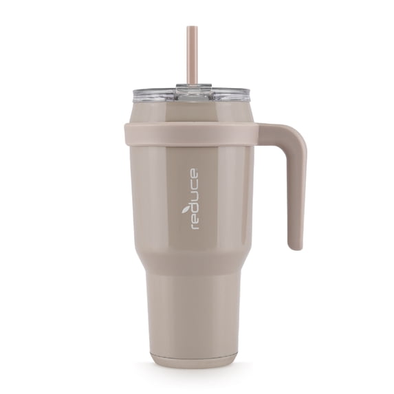 Reduce Cold1 40oz Tumbler with Handle, 3-Way Lid, Stainless Steel, Sand Gloss