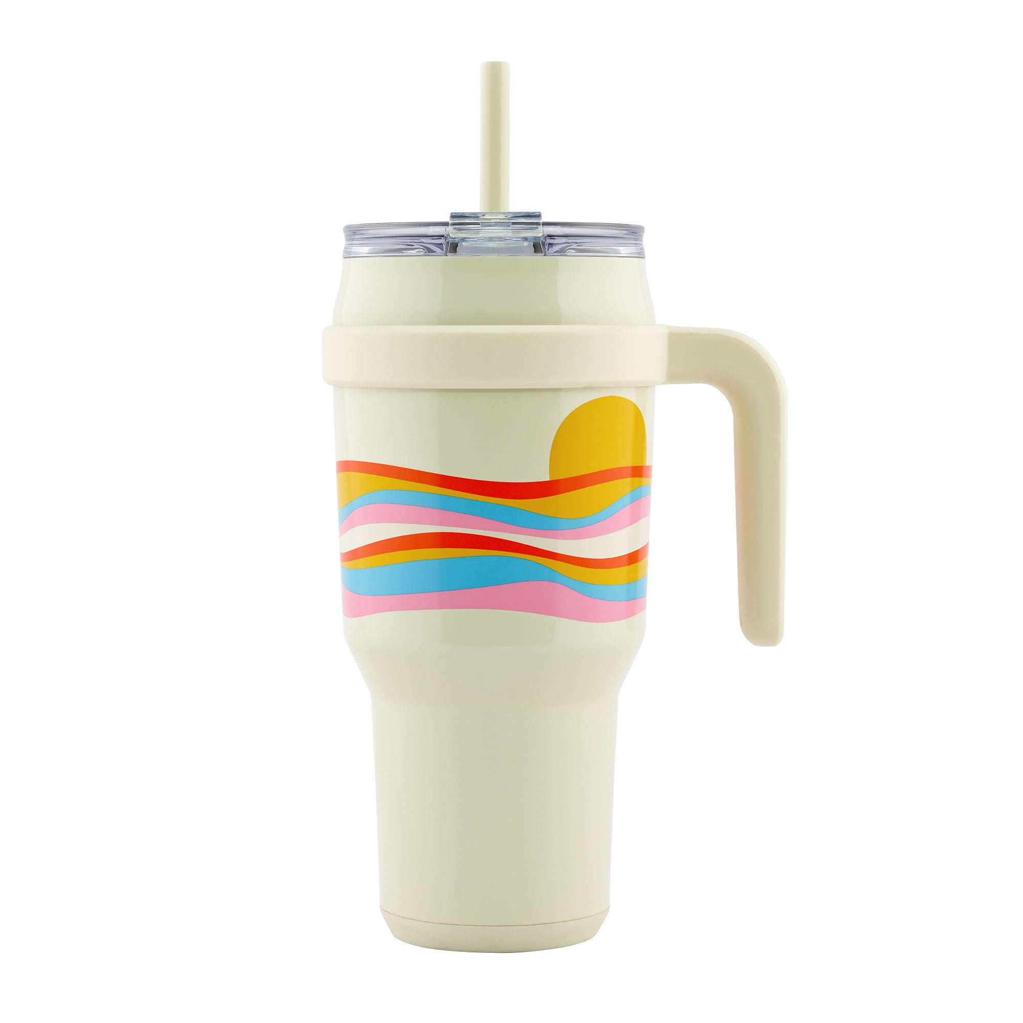 METRICCHIMP 40 oz Tumbler With Handle and Straw Lid Insulated