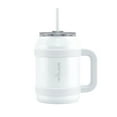 thumbnail image 1 of Reduce Vacuum Insulated Stainless Steel Cold1 Mug with Lid and Straw, White, 50 Fluid Ounces, 1 of 9