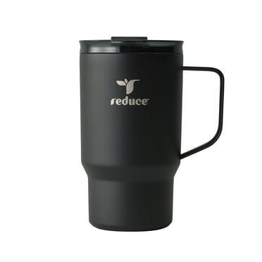 Reduce Vacuum Insulated Stainless Steel Hot1 18oz Travel Mug with Adjustable Flow Lid: Black