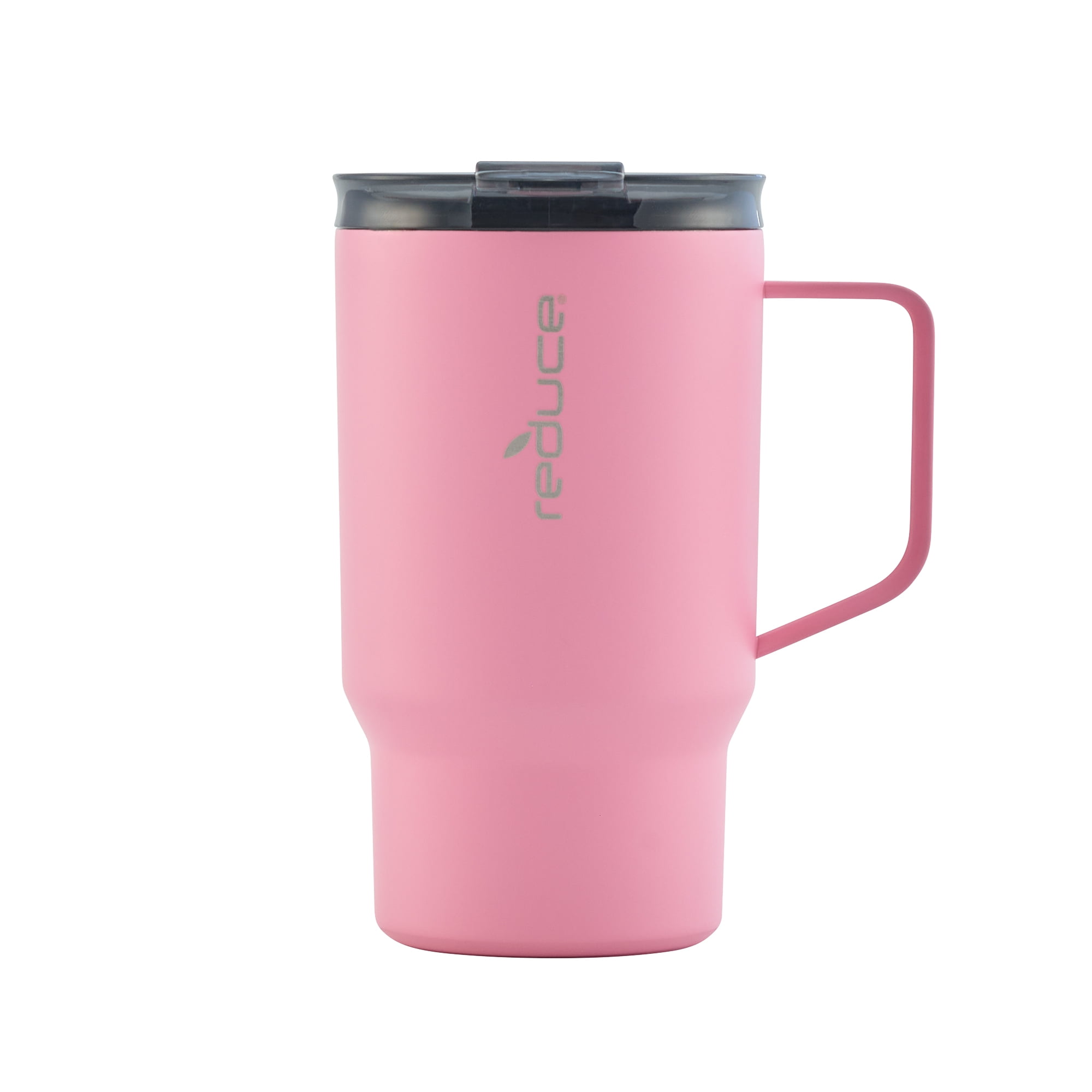 Personalized Grande Reusable Hot Cup w/ Pink Mouse Stopper