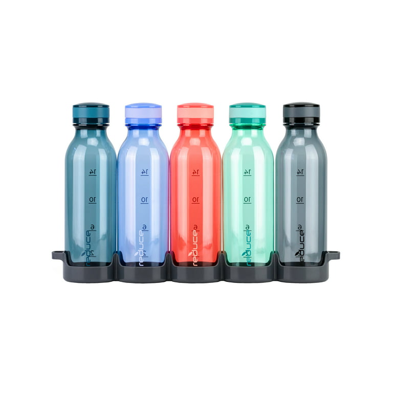 Reduce WaterWeek Reusable Water Bottle Set, 20oz – Plastic Reusable Water  Bottle Set of 5, Plus Frid…See more Reduce WaterWeek Reusable Water Bottle
