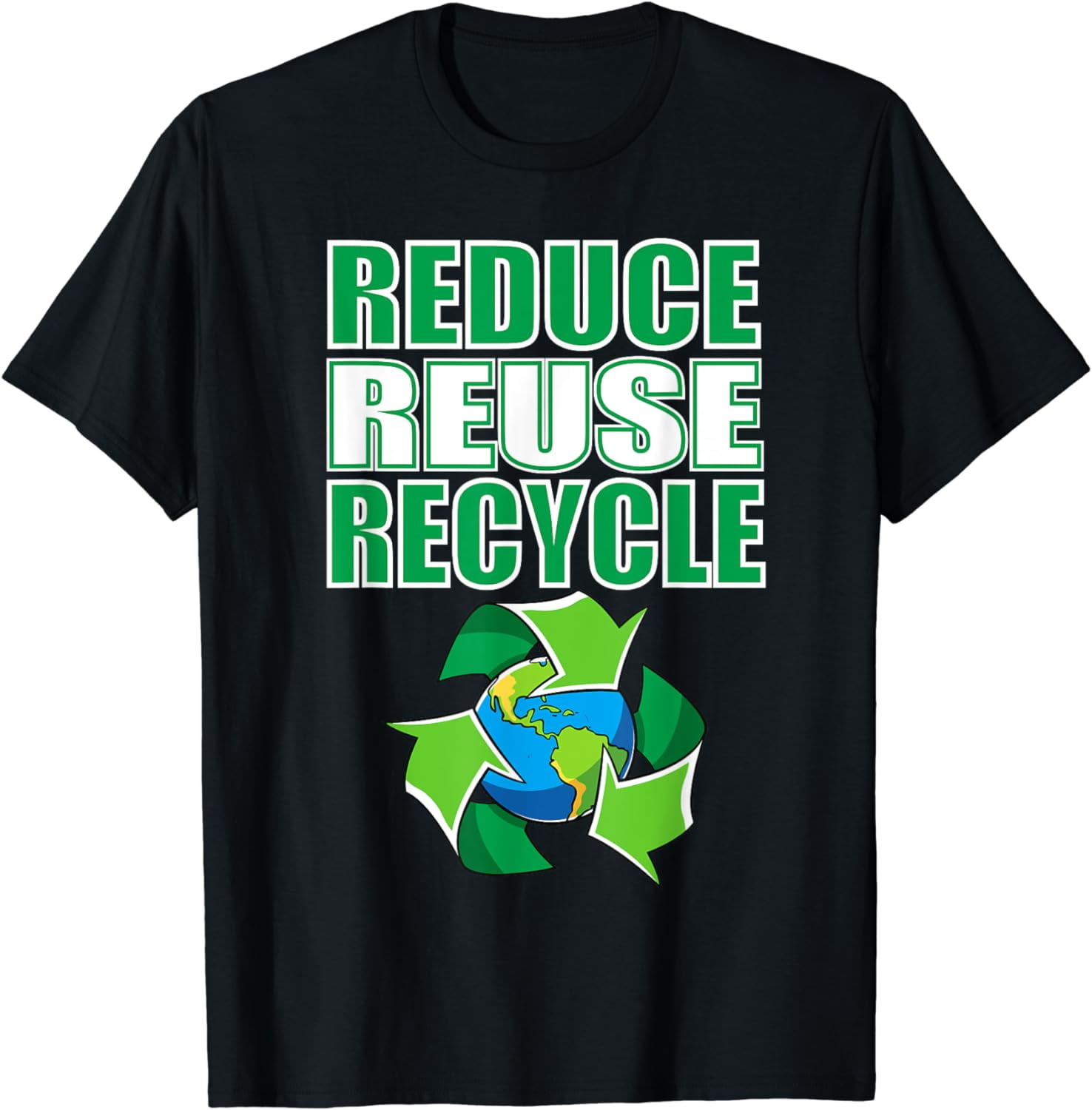 Reduce reuse recycle Garbage Save the Nature T-Shirt - Walmart.com