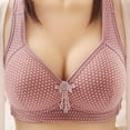 thumbnail image 1 of VALSEEL Plus-Size Underwire Bra with Floral Print - Women's Non Steel Ring Comfortable Printing Plus Size Sexy Four Breasted Bra Underwear, 1 of 5