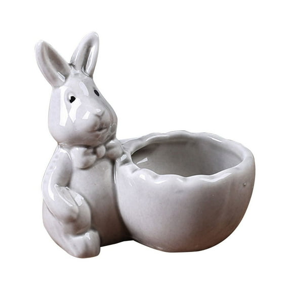 Reduced,BILIKEYU Mini Rabbit Succulent Planter,Small Decorative Pot for Plants, Easter Bunny Gift & Home Decor