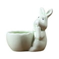 thumbnail image 1 of Reduced,BILIKEYU Mini Rabbit Succulent Planter,Small Decorative Pot for Plants, Easter Bunny Gift & Home Decor, 1 of 4
