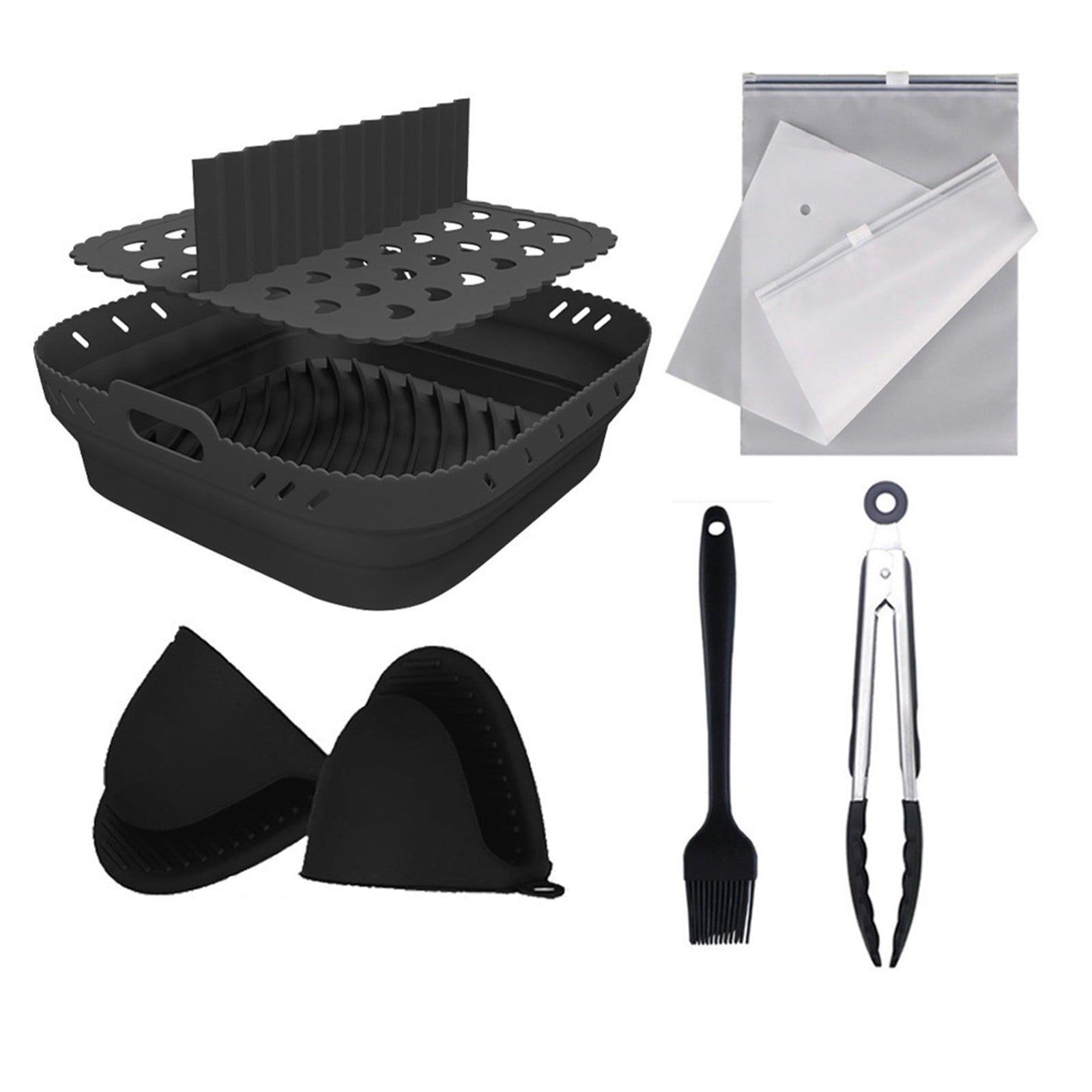 Reduced Baking Trays Hanzidakd Air Fryer Silicone Baking Pan