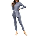 thumbnail image 1 of Reduced CaComMARK PI Muslim Swimsuit for Women Rash Guard Set 2 Pieces Long Sleeve Modest Swimwear Surfing Bathing Suit Gray S(S), 1 of 7