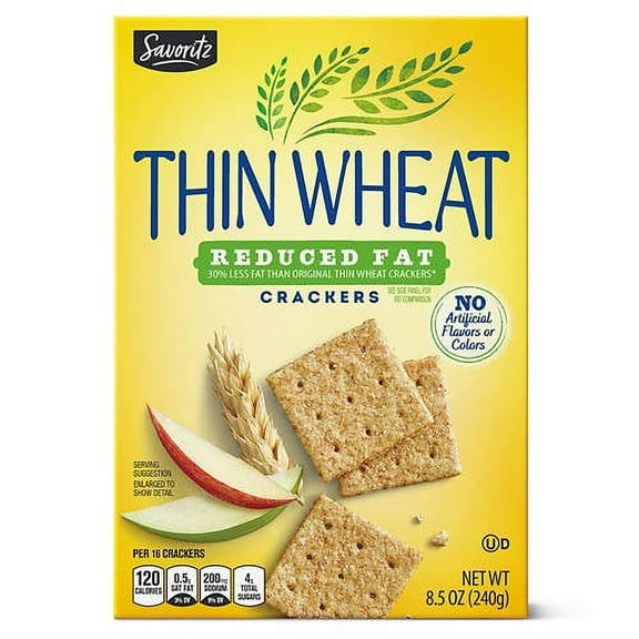 Savoritz Reduced Fat Thin Wheat Crackers, 8.5 oz
