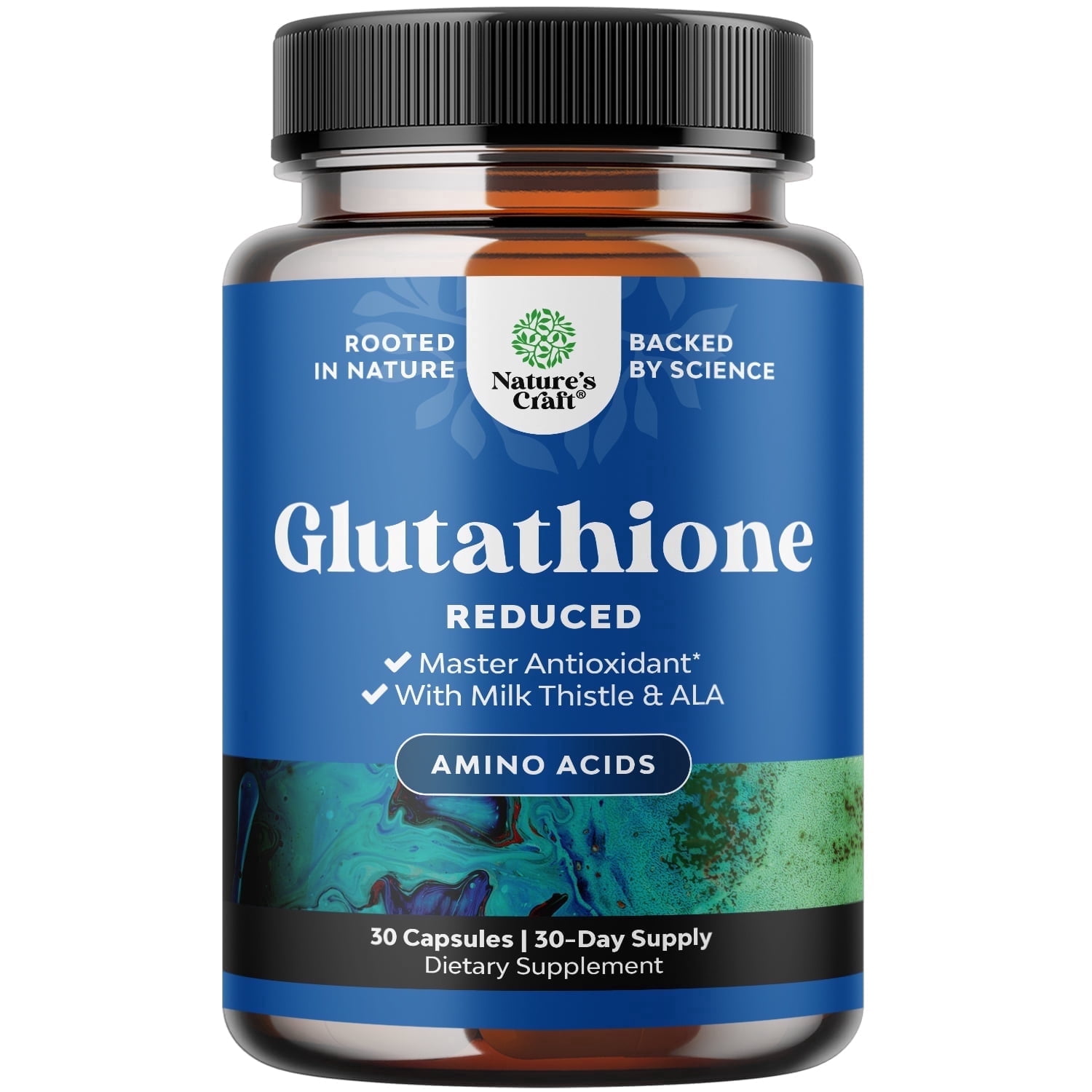 Customer reviews for Nature's Craft Glutathione Supplement, Liver & Skin Health Support with Milk Thistle & ALA, 30 Caps
