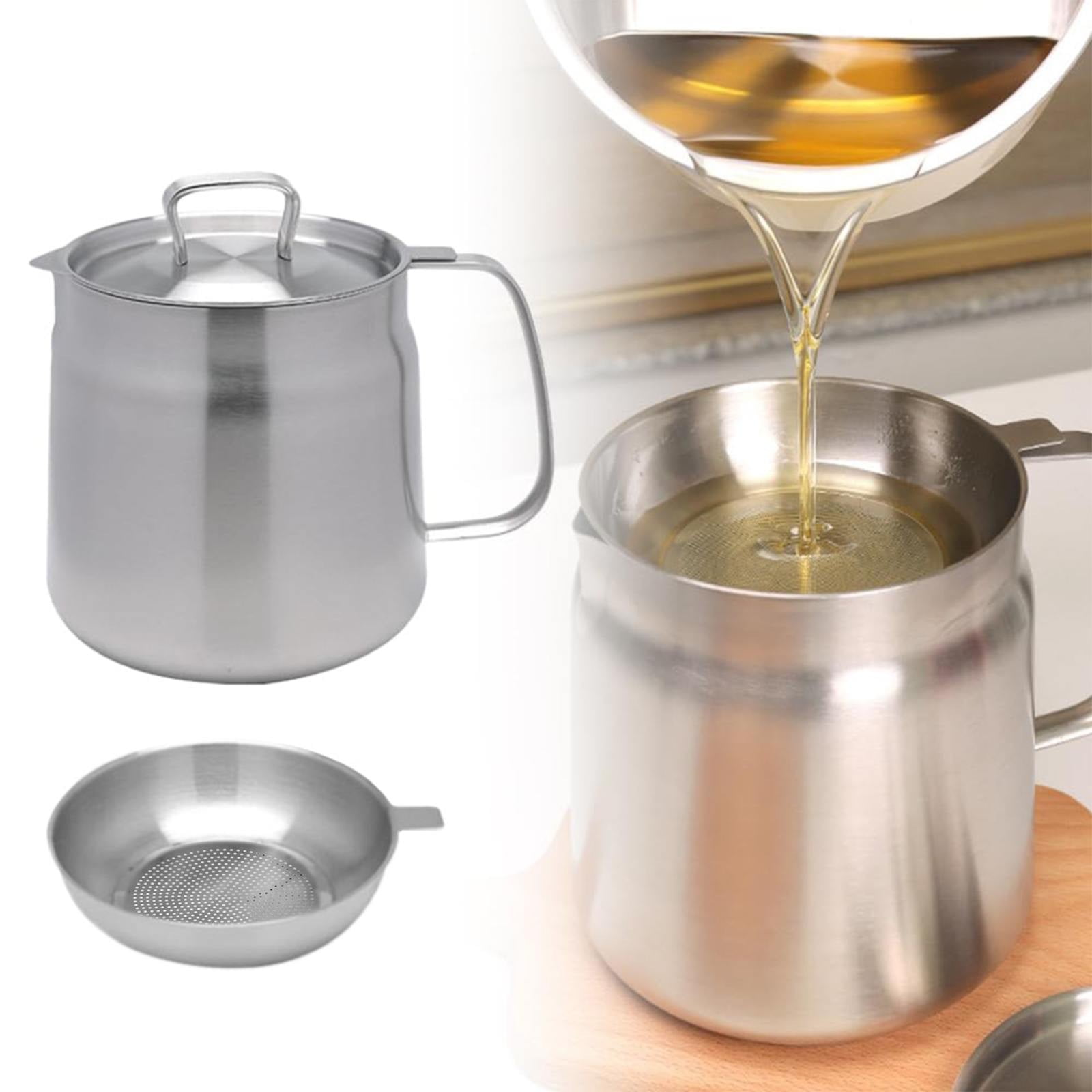 Reduced Kitchenware HXROOLRP Stainless Steel Grease Container 304