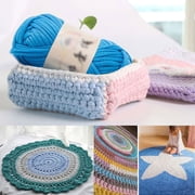 Needle and Thread Kit Chunky Knit Basket Yarn Braided Blanket DIY Crochet Fancy Cloth Chunky Bulky Yarn For Knitted Blanket Bed Cushion Sofa Home Decor