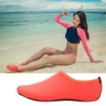thumbnail image 1 of Reduced Price, Beach Socks Surfing Snorkeling Socks Diving Shoes, XL Size, Quick-Dry, UV Protection, Non-Slip Grip, Water-Resistant, For Men Women, Swimming Diving, Leisure Outdoor | Nylon, Orange, 1 of 9