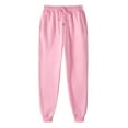 thumbnail image 1 of Reduced RQYYD Men's Drawstring Sweatpants Joggers Solid Color Casual Gym Workout Track Pants Slim Fit Tapered Sweatpants Stretch Athletic Pants(Pink,3XL), 1 of 3