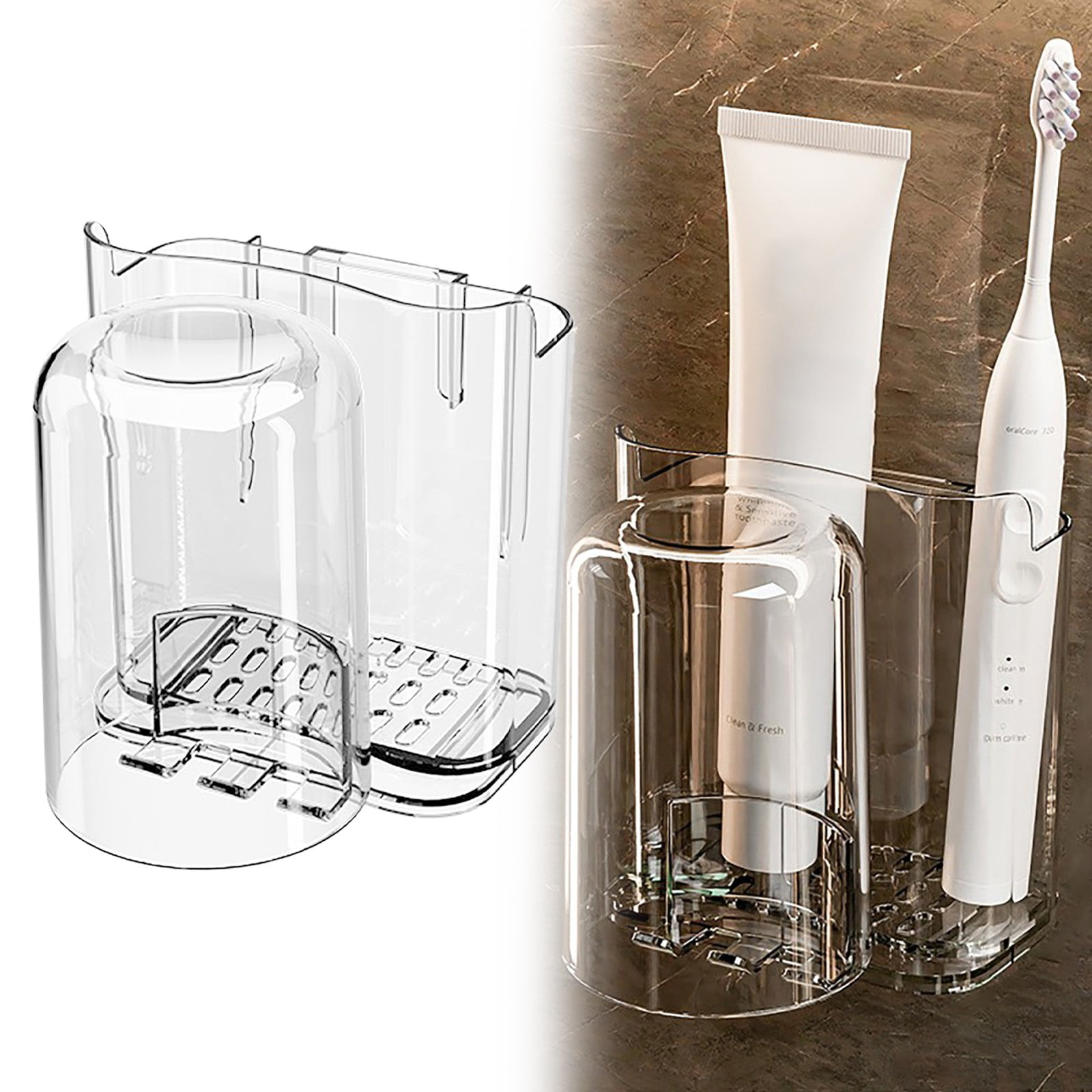 Reduced Rack Hanzidakd Toothbrushes Tooth Cups Shelves Shelves Non