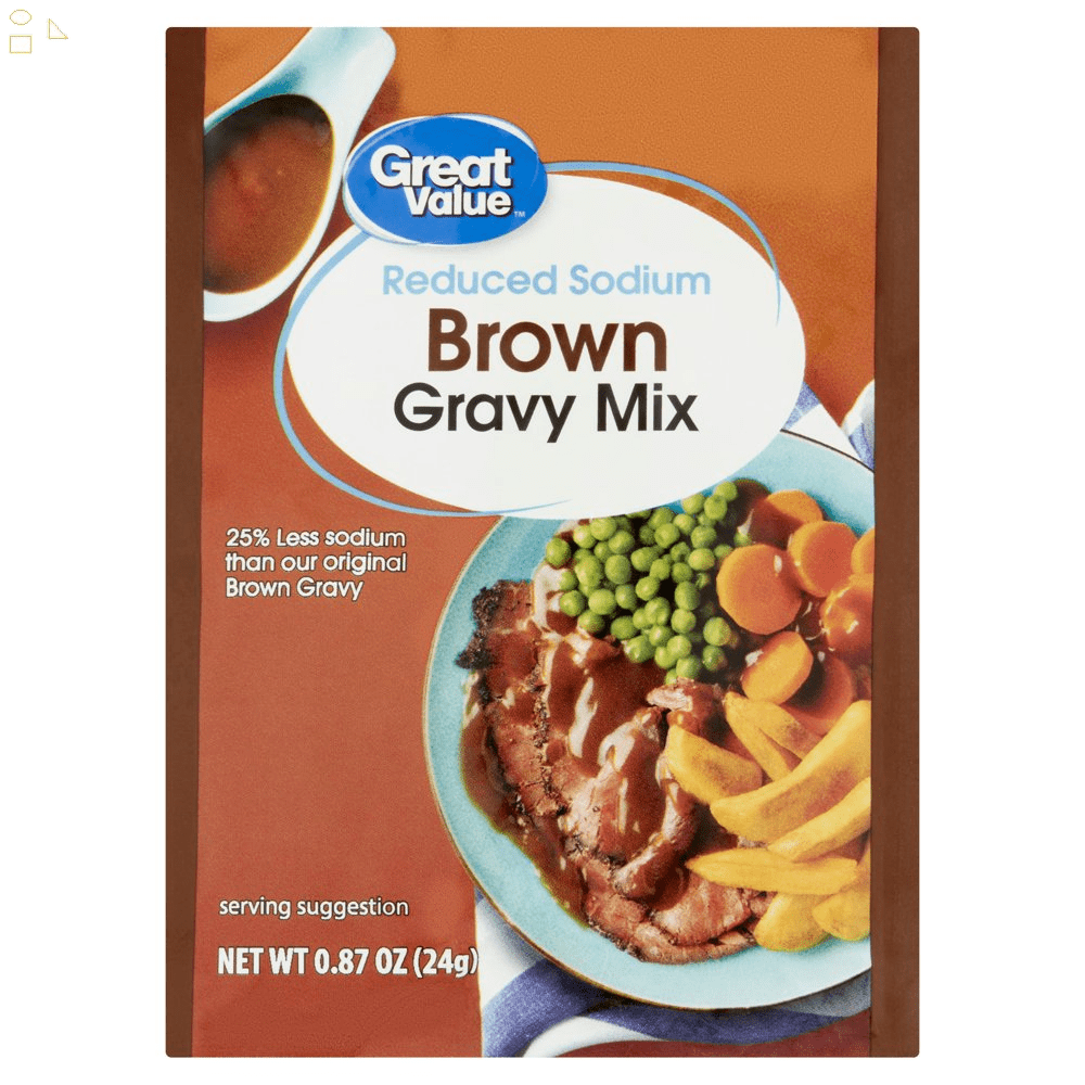 Reduced Sodium Brown Gravy Mix, 0.87 Oz