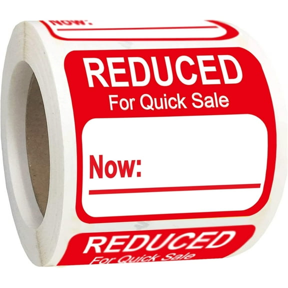 Reduced Stickers Price Pricing Retail Labels 1.8x2inch Grocery Store Food Labels 500 pcs