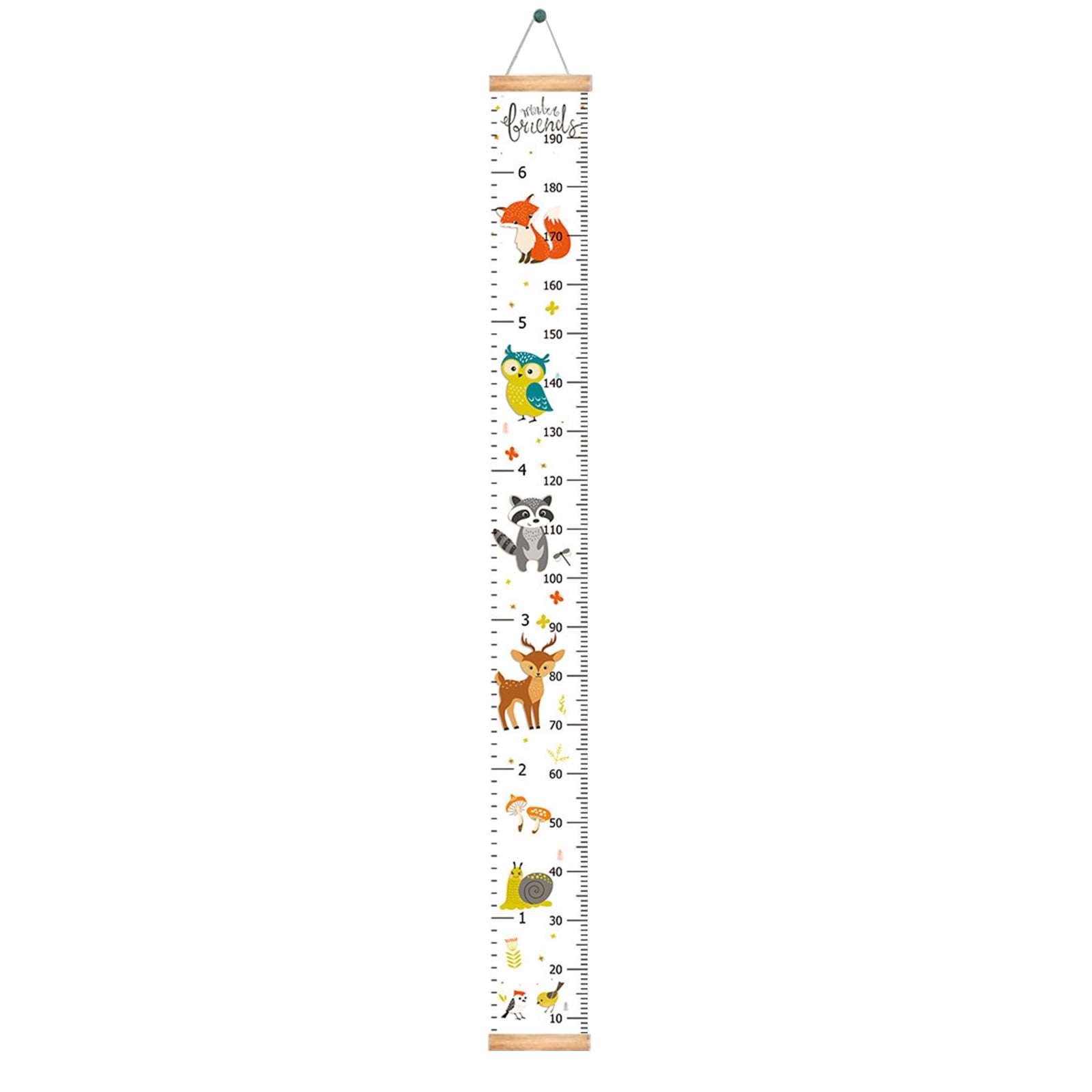 Reduced!VOYOAO Baby Height Growth Chart Hanging Rulers Kids Room Wall