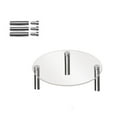 Reduced!VOYOAO Clear Acrylic Cake Display Stand Circular Metal Support