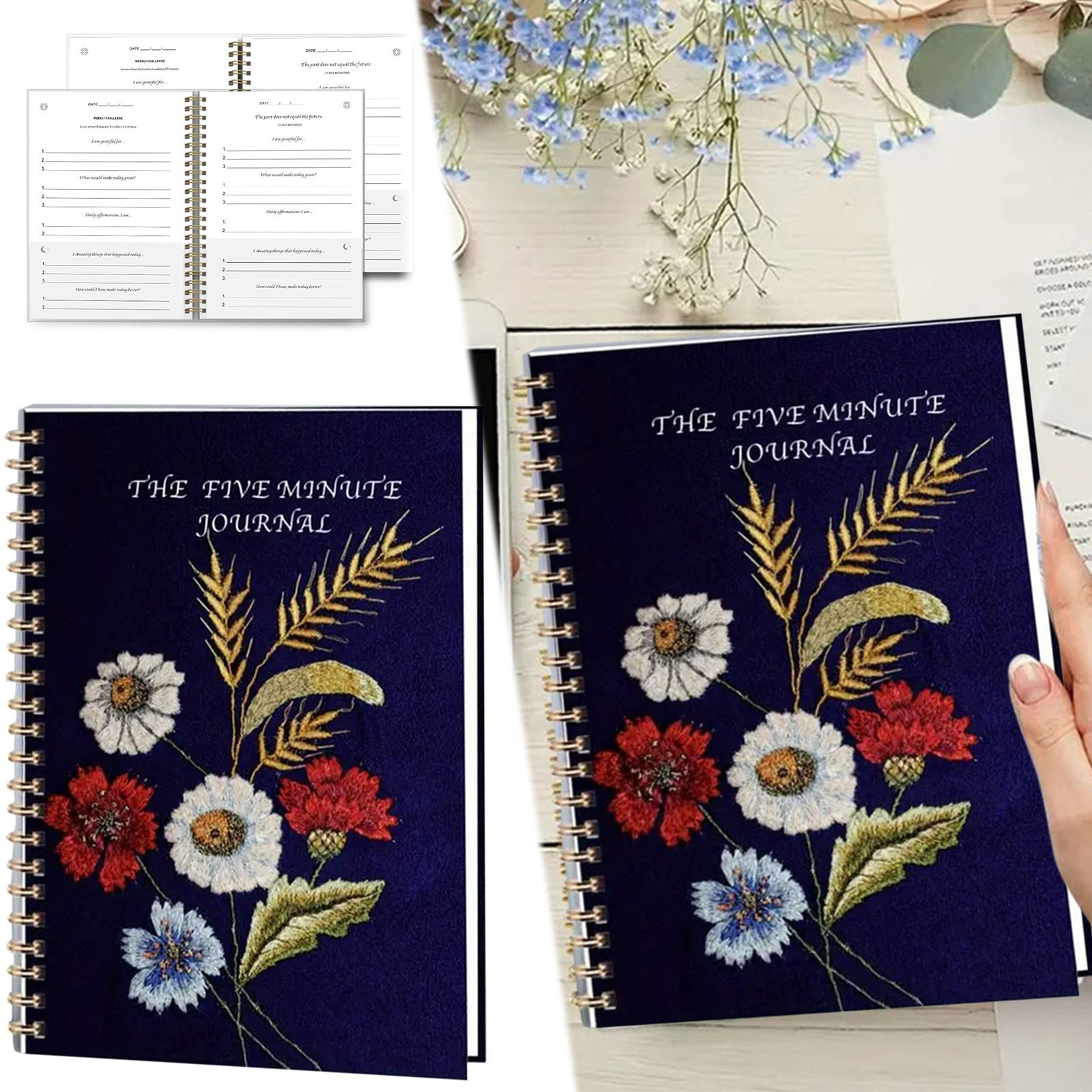 Reduced! iHPH7 Office&Craft&Stationery Five Minute Gratitude Journal