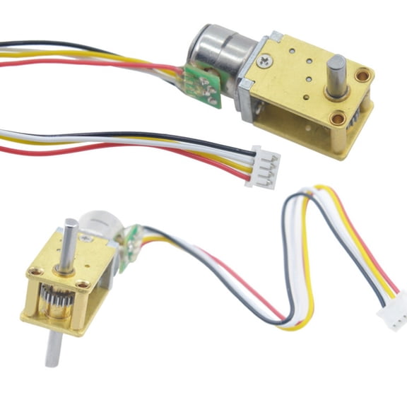 Reduced speed stepper motor DC5V double-phase four-wire dual-axis metal gearbox