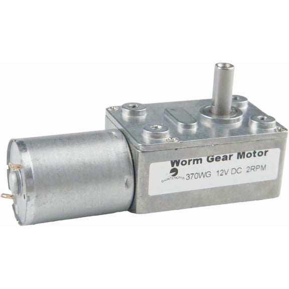 Reducer Electric Motor 370WG 12V DC 2RPM Self-Locking Reversible for DIY Mini Geared Motor