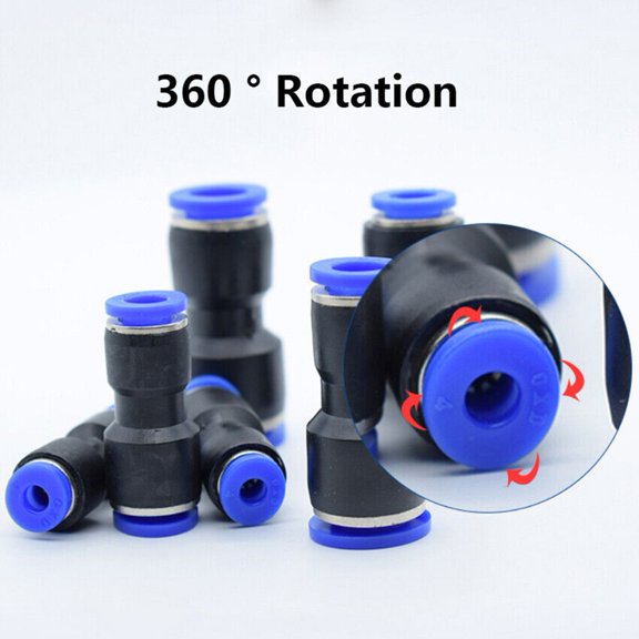 Reducer Straight Push-In Fittings Pneumatic Line Tube Hose Connector 4Mm To 16Mm 8Mm-6Mm