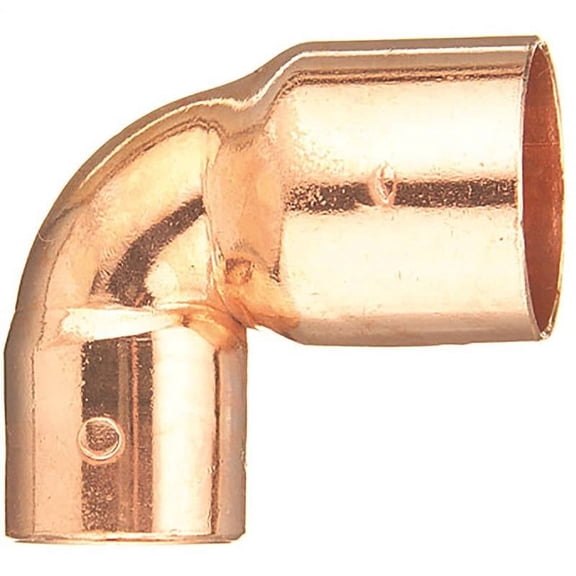 NIBCO 1/2 In. x 3/8 In. CxC 90 Deg. Reducing Copper Elbow (1/4 Bend) W01460C