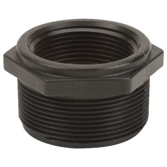 Reducing Bushing, Polypropylene, 2" x 1-1/2", Schedule 80, 300 psi Max Pressure