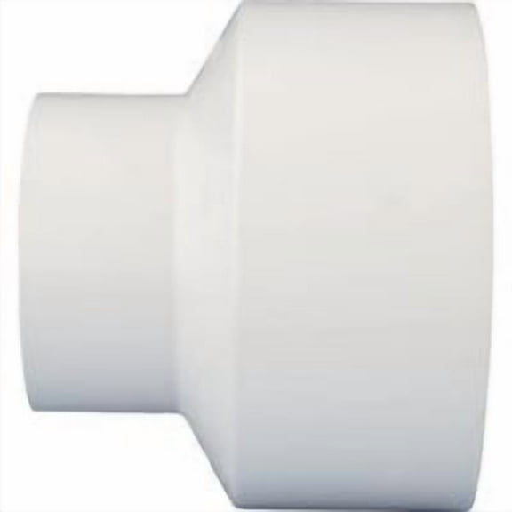 Charlotte Pipe Reducing Coupling - Plastic, 6" Hub X 4" Hub, Multicolor