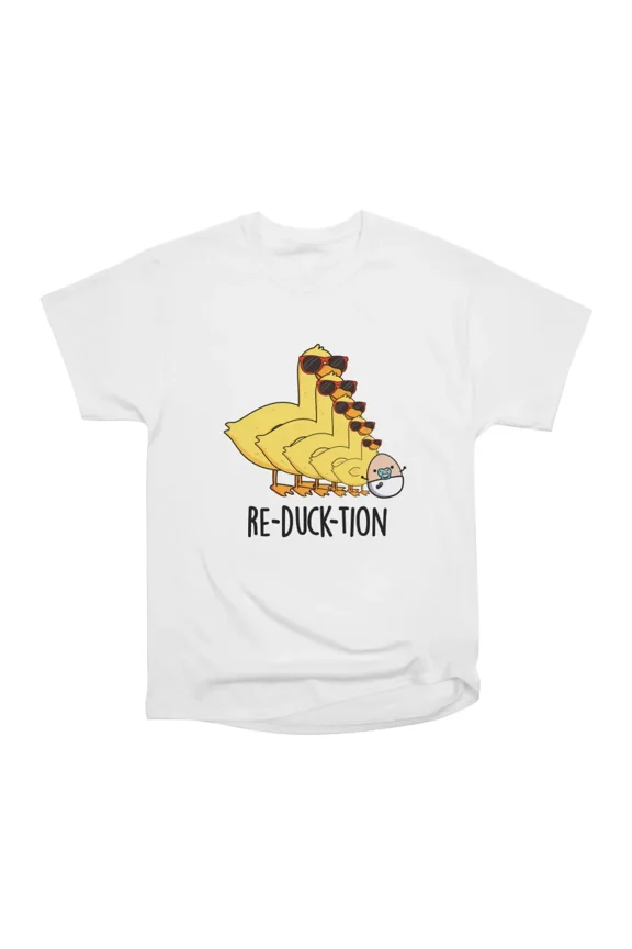 Reducktion Cute Animal Duck Pun T-Shirt Tee Gift For Him Merch For Her Apparel For Friend