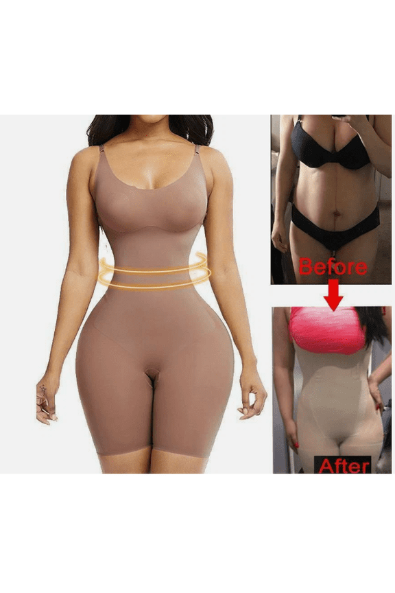 Reductoras Levanta Cola Post Surgery Body Shaper Tummy Control Compression Garment - Beige Overbust