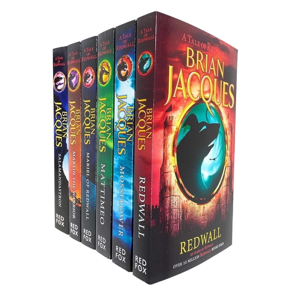 Redwall Series by Brian Jacques: 6 Books Collection Set - Ages 8-12 - Paperback