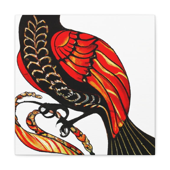 Redwings in Flight. - Canvas