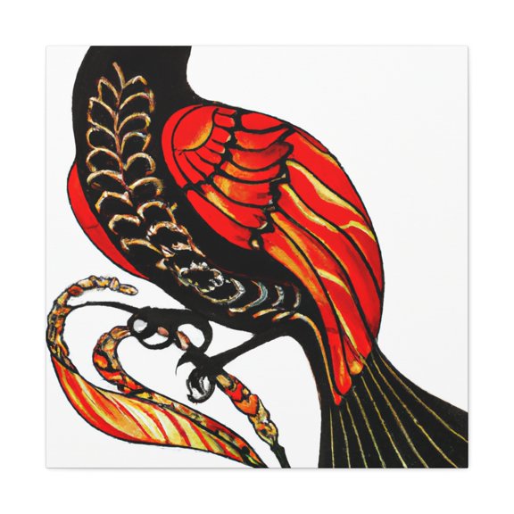 Redwings in Flight. - Canvas