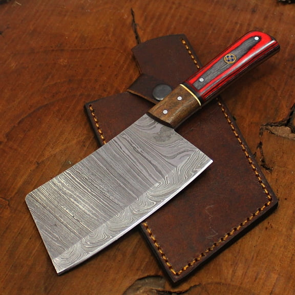 Redwood - 4.9" Damascus Cleaver