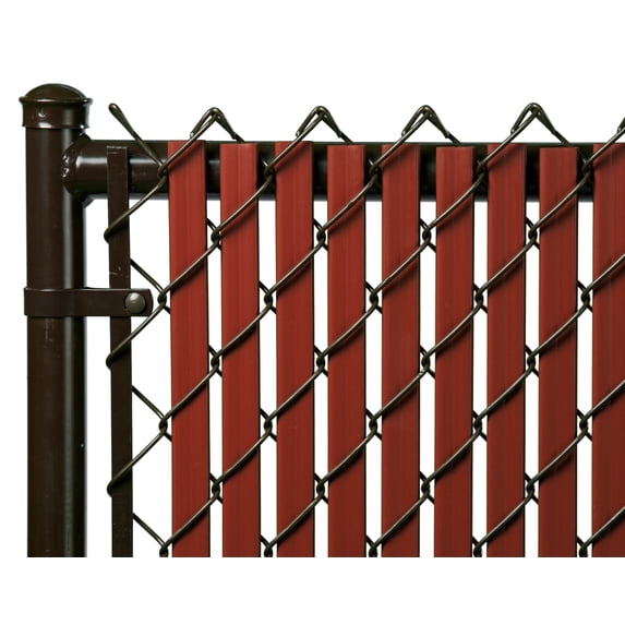 Redwood 7ft Tube Slat for Chain Link Fence