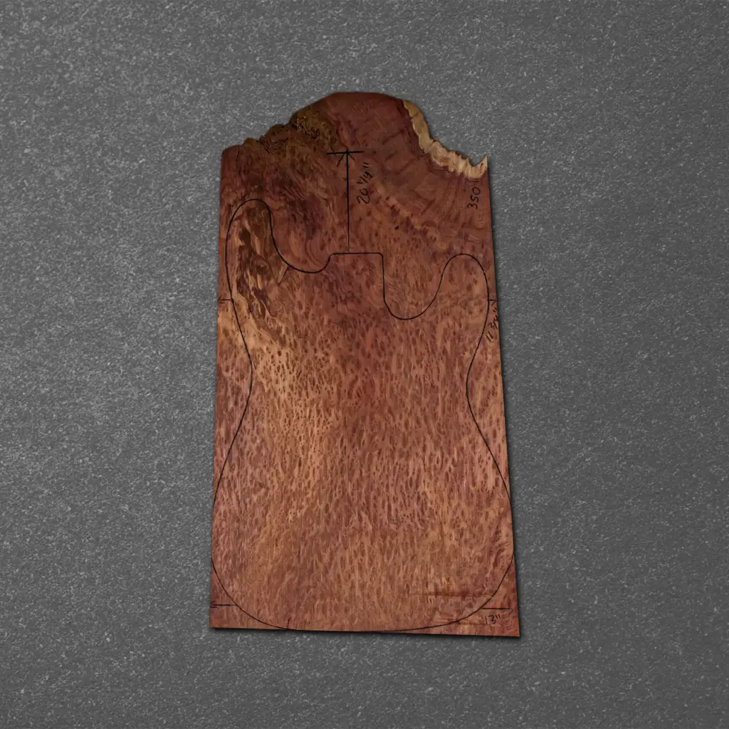 Redwood Burl Electric Guitar Drop Top Stratocaster (ES) Set – RBES000648-2.8