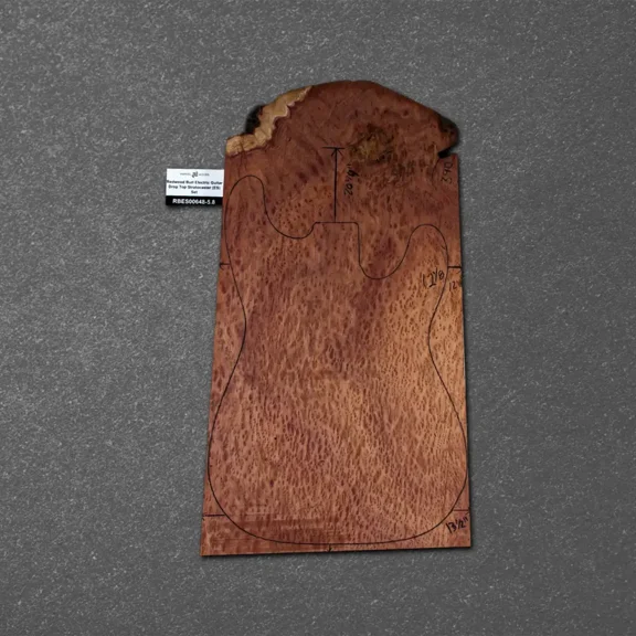 Redwood Burl Electric Guitar Drop Top Stratocaster (ES) Set RBES000648-5.8