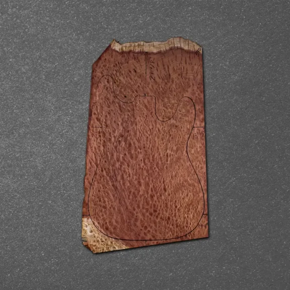 Redwood Burl Electric Guitar Drop Top Stratocaster (ES) Set  RBES000649-6.8