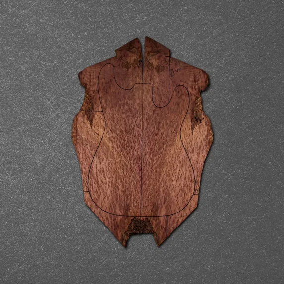 Redwood Burl Electric Guitar Drop Top Stratocaster (ES) Set – RBES000651-1.4