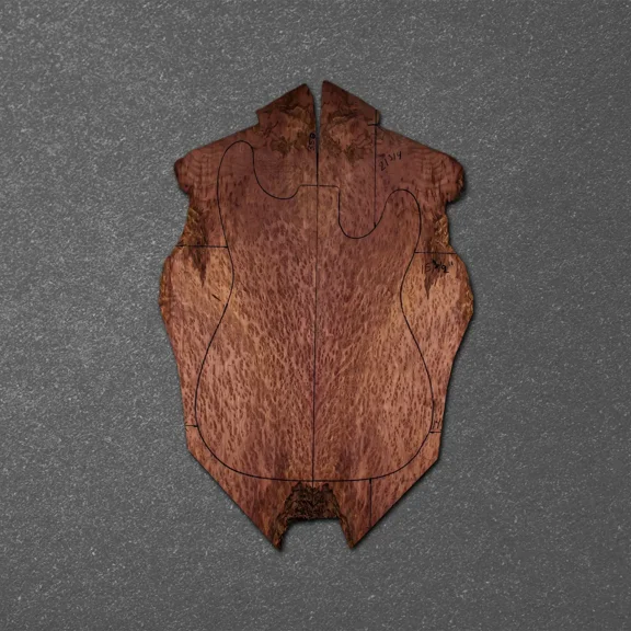 Redwood Burl Electric Guitar Drop Top Stratocaster (ES) Set RBES000651-1.4